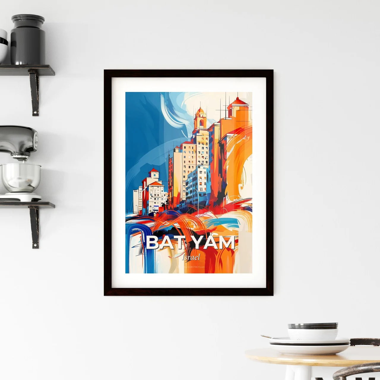 Vibrant Bat Yam, Israel Framed Print
