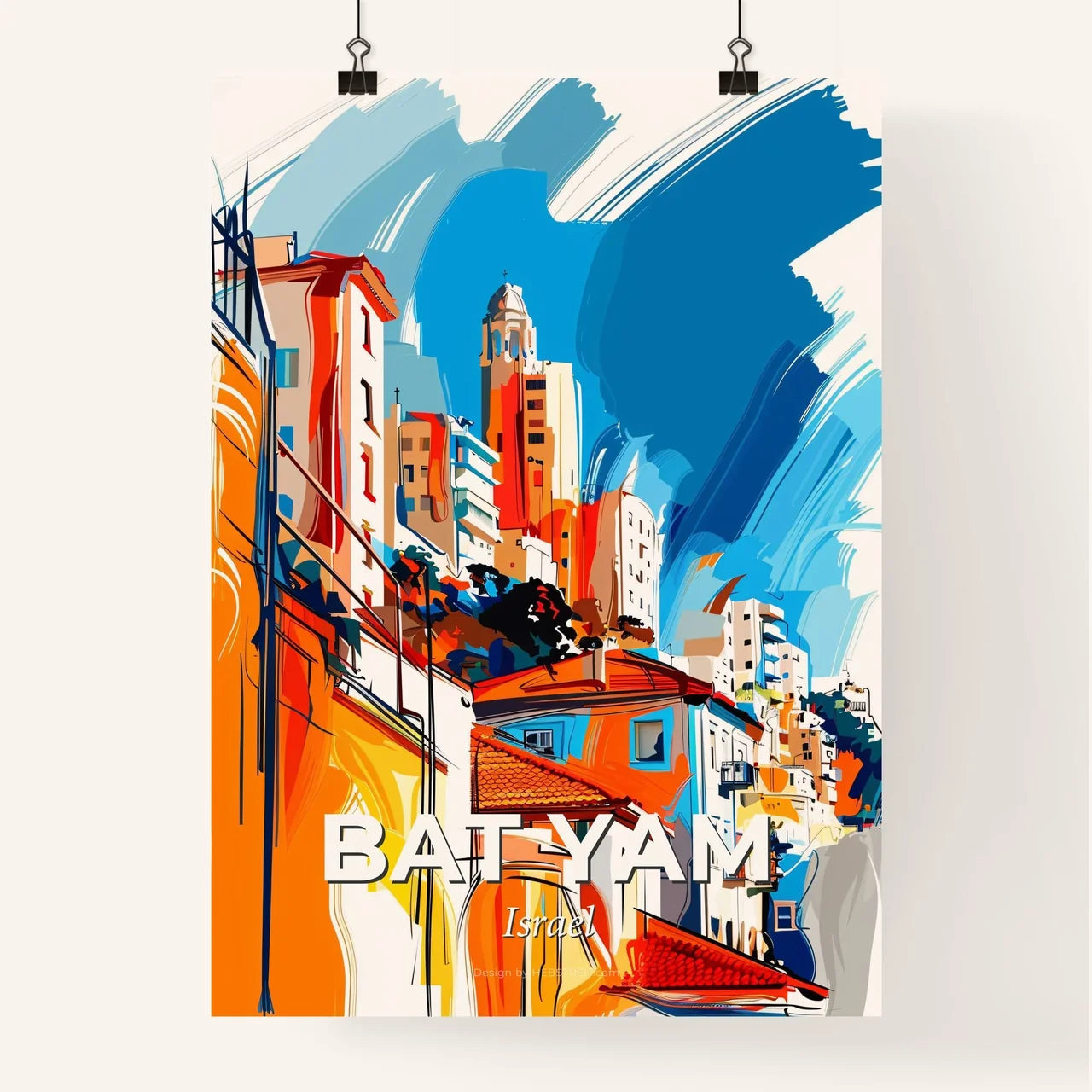 Vibrant Bat Yam, Israel Poster