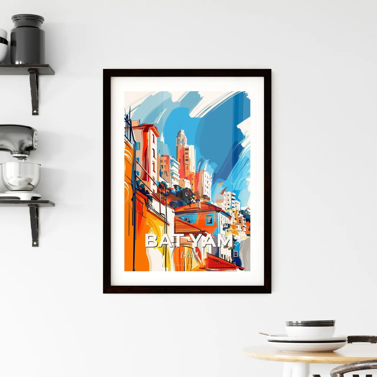 Vibrant Bat Yam, Israel Framed Print