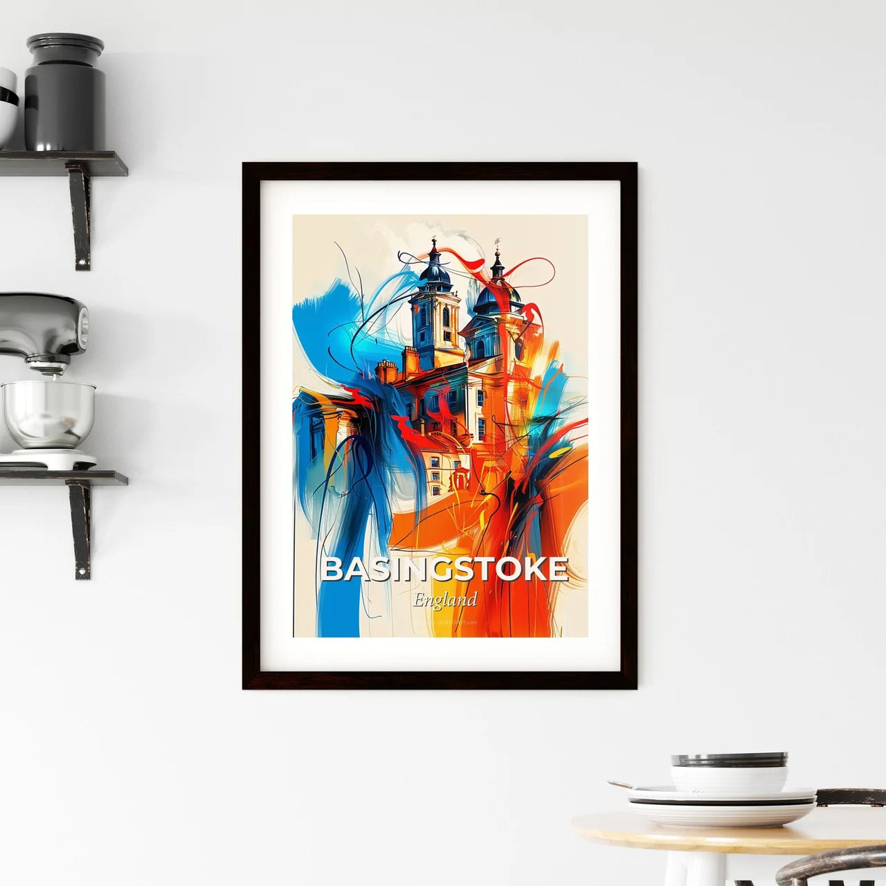 Vibrant Basingstoke, England Framed Print