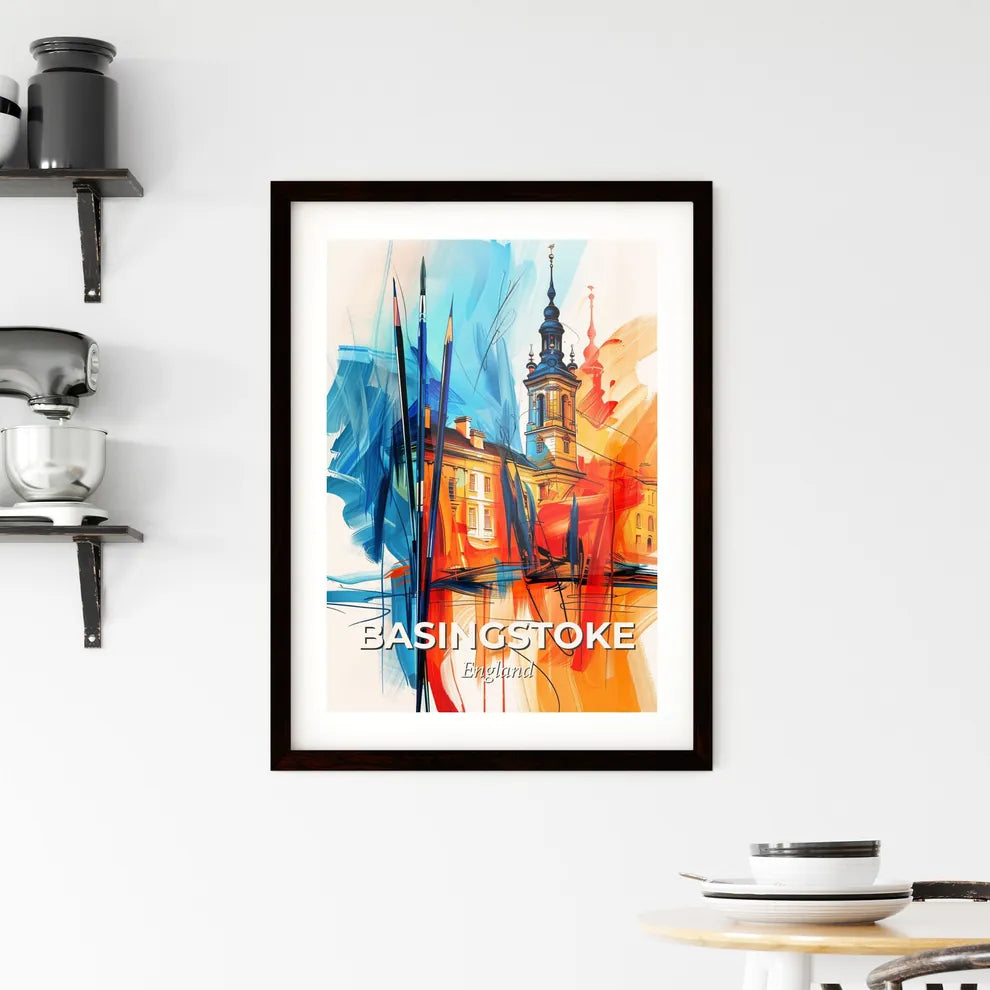 Vibrant Basingstoke, England Framed Print