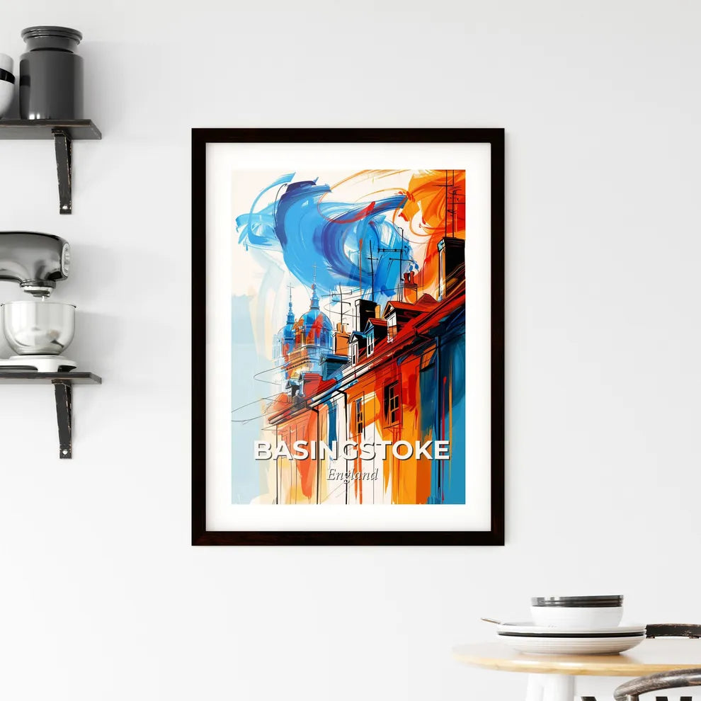 Vibrant Basingstoke, England Framed Print