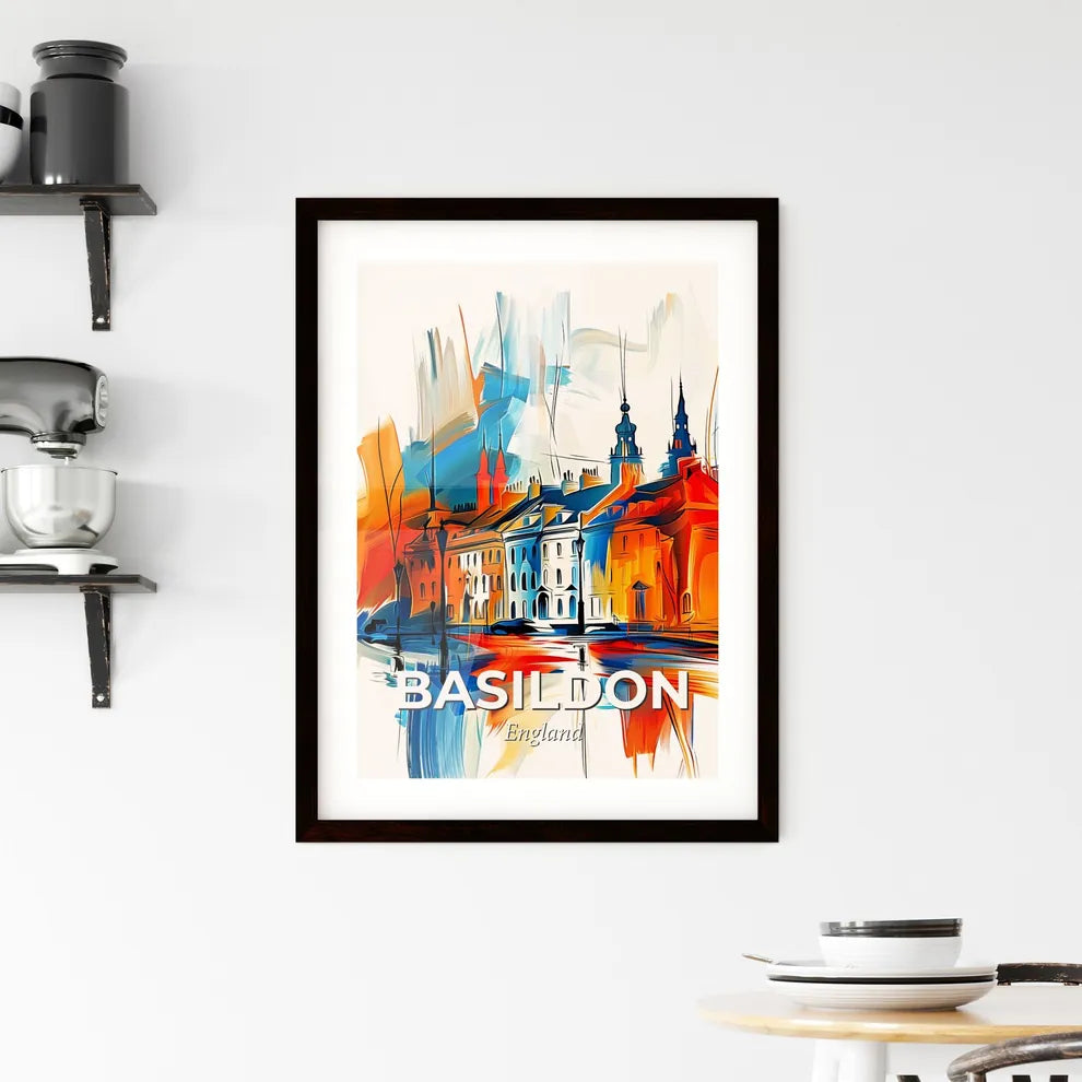 Vibrant Basildon, England Framed Print