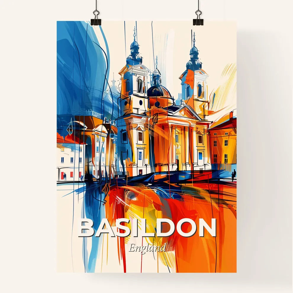 Vibrant Basildon, England Poster