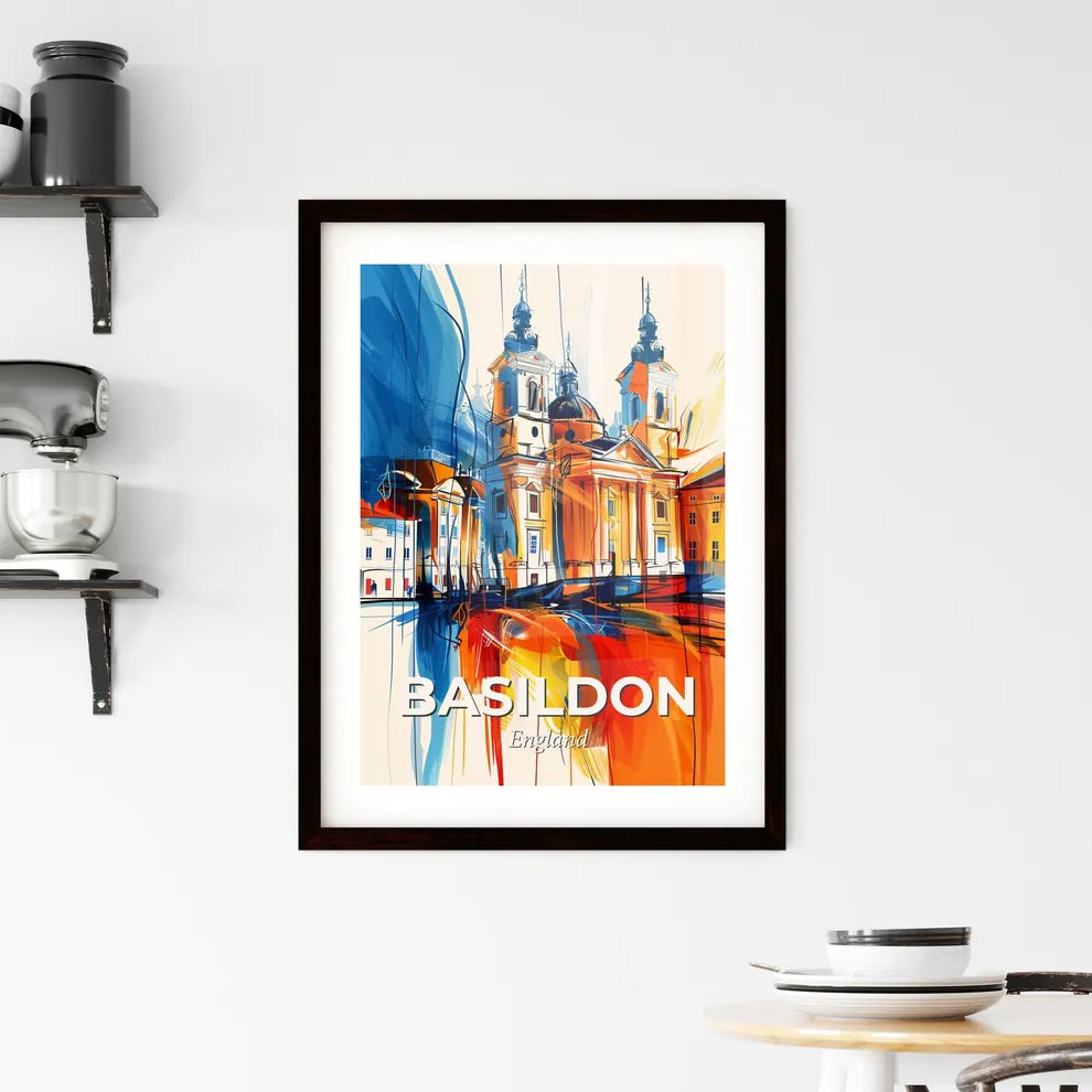 Vibrant Basildon, England Framed Print