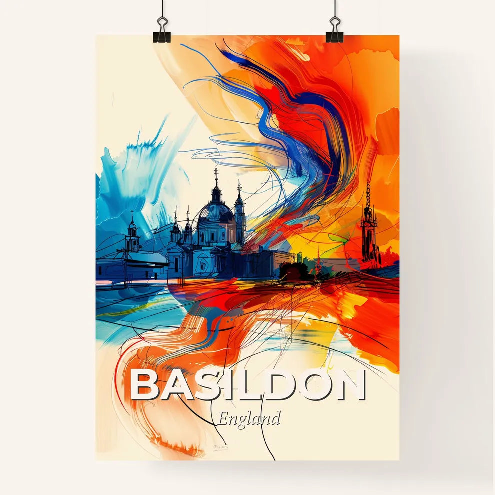 Vibrant Basildon, England Poster
