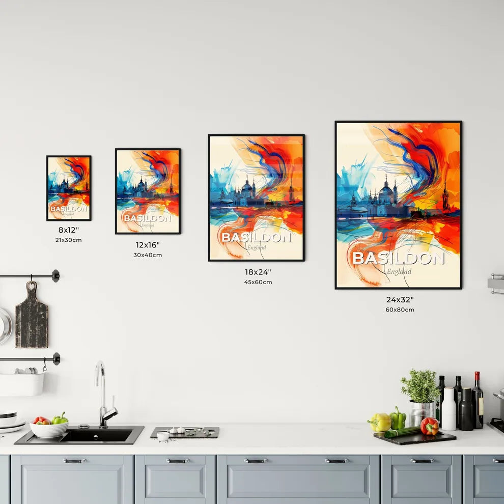 Vibrant Basildon, England Kitchen Art