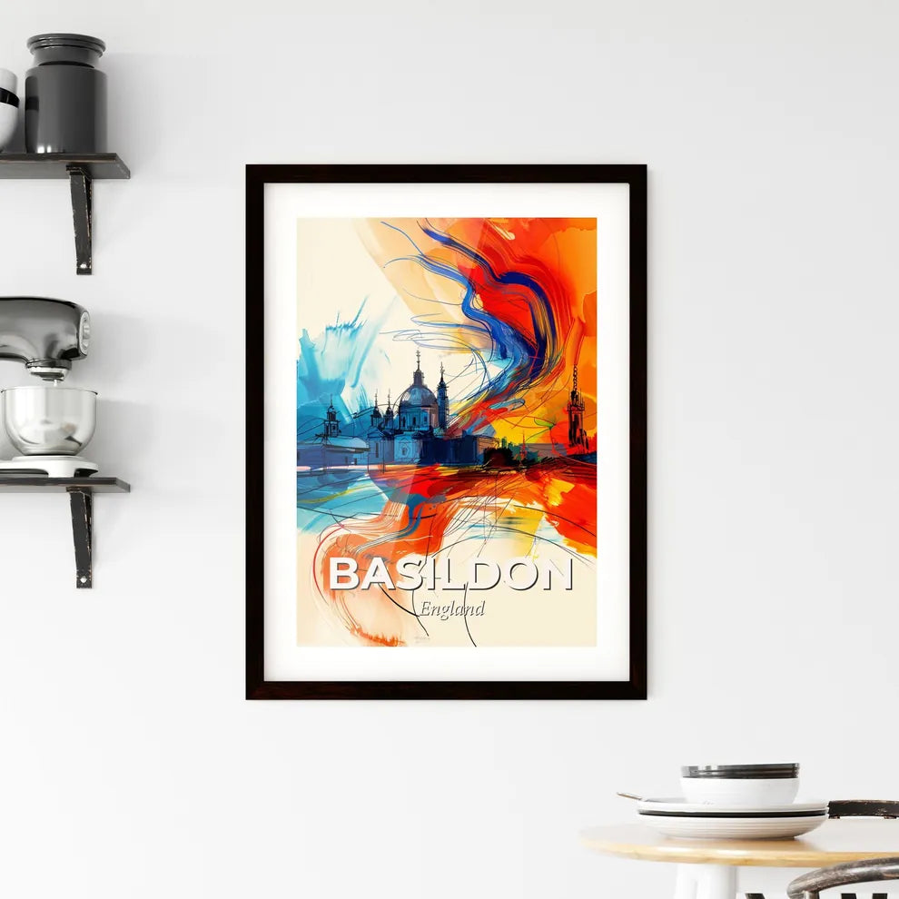 Vibrant Basildon, England Framed Print