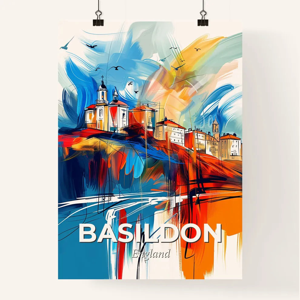 Vibrant Basildon, England Poster