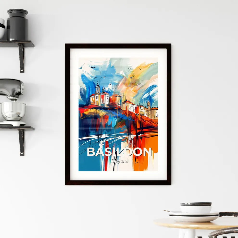 Vibrant Basildon, England Framed Print