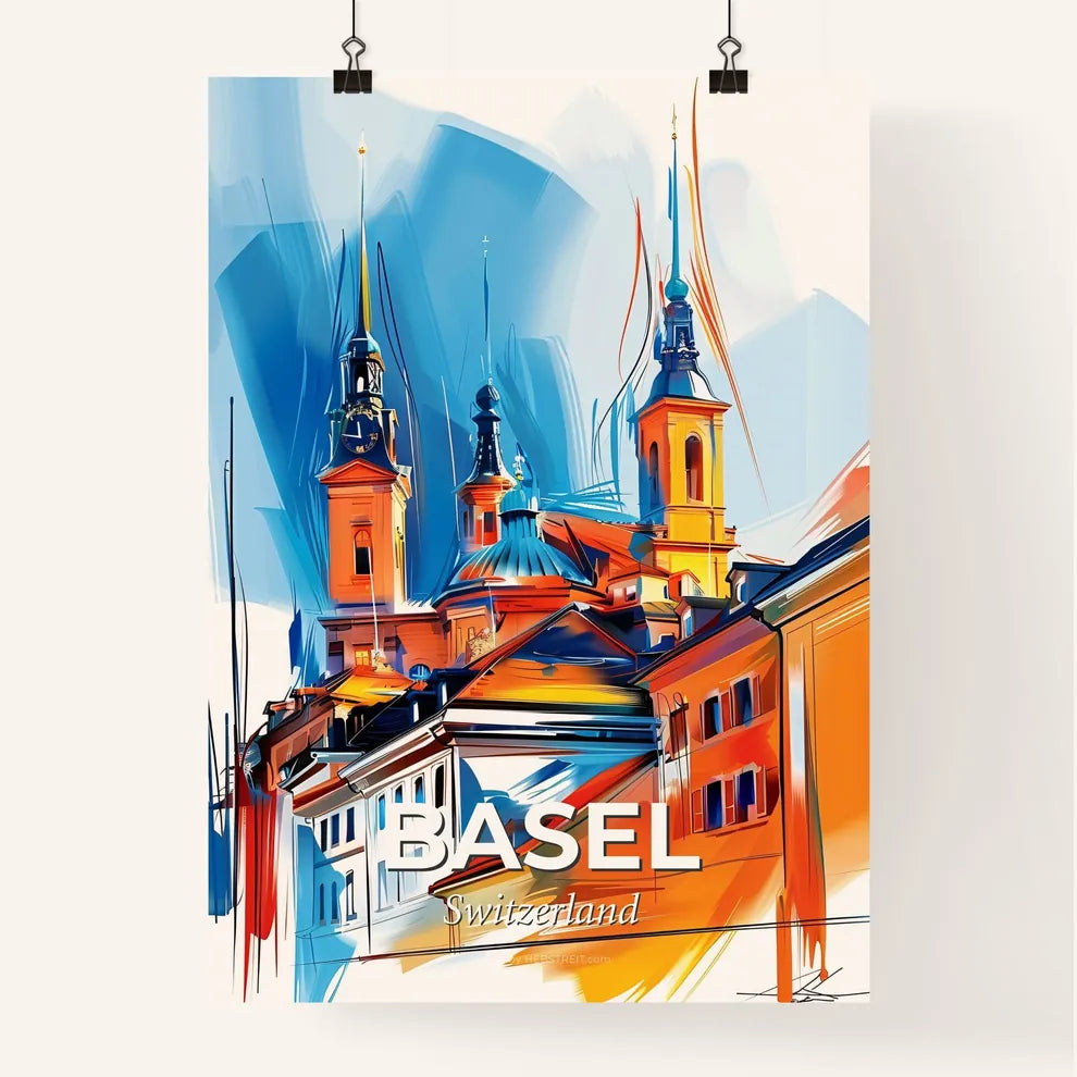 Vibrant Basel, Switzerland Poster