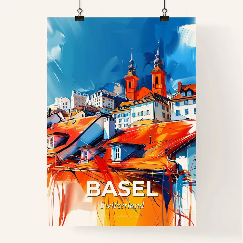 Vibrant Basel, Switzerland Poster