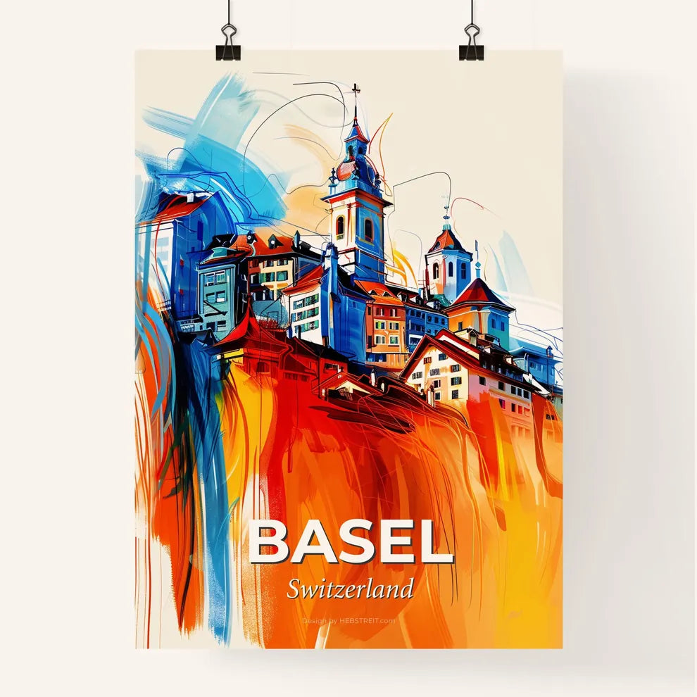 Vibrant Basel, Switzerland Poster