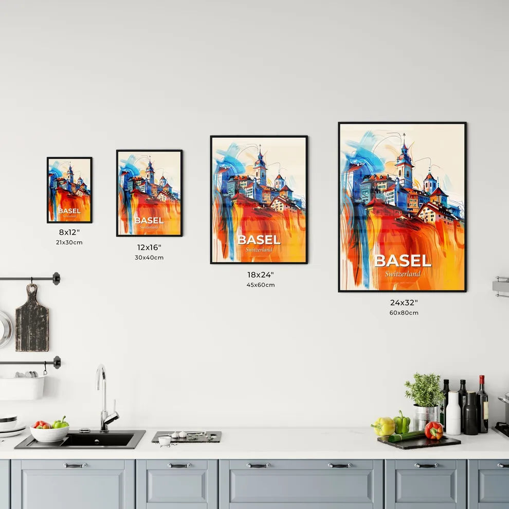 Vibrant Basel, Switzerland Kitchen Art