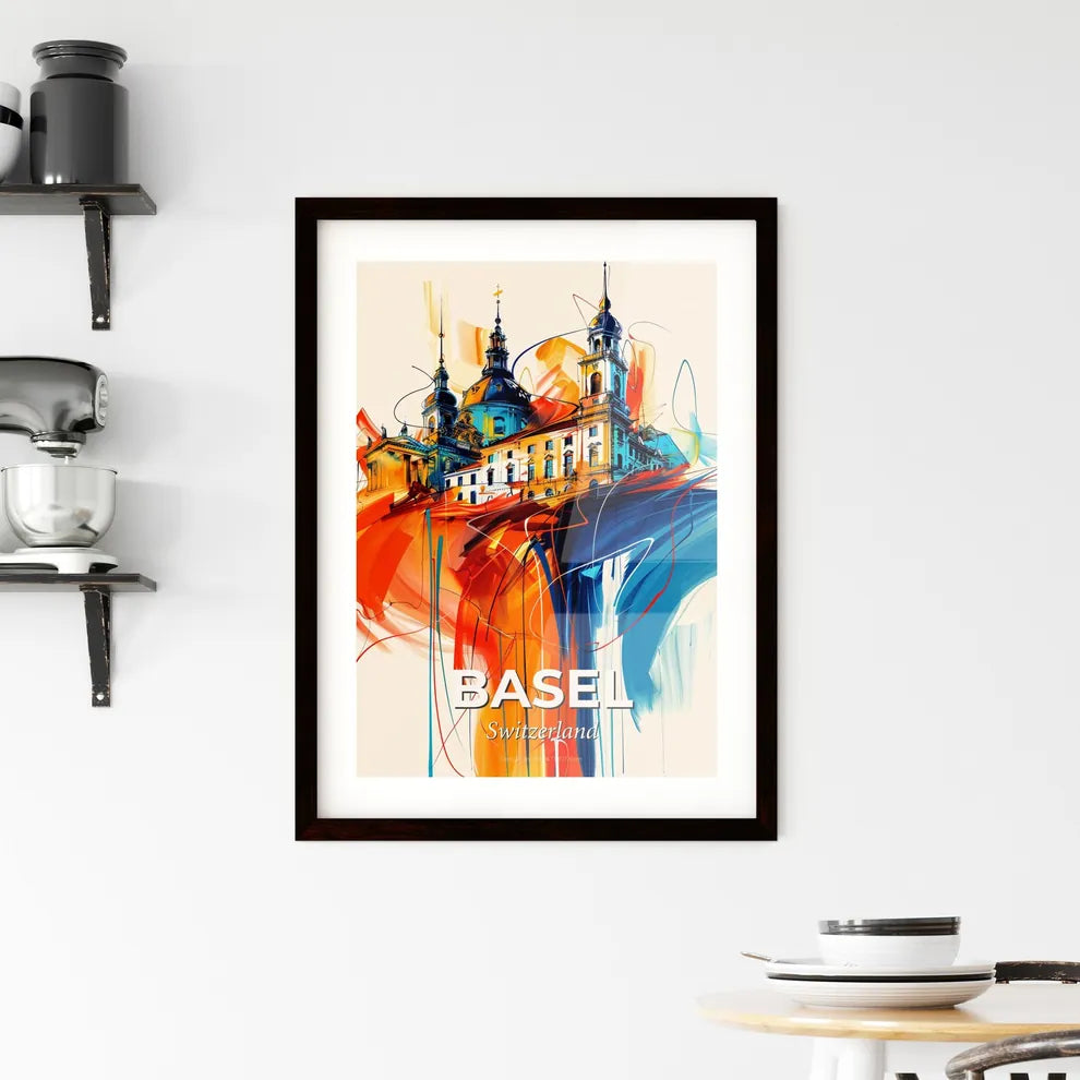 Vibrant Basel, Switzerland Framed Print