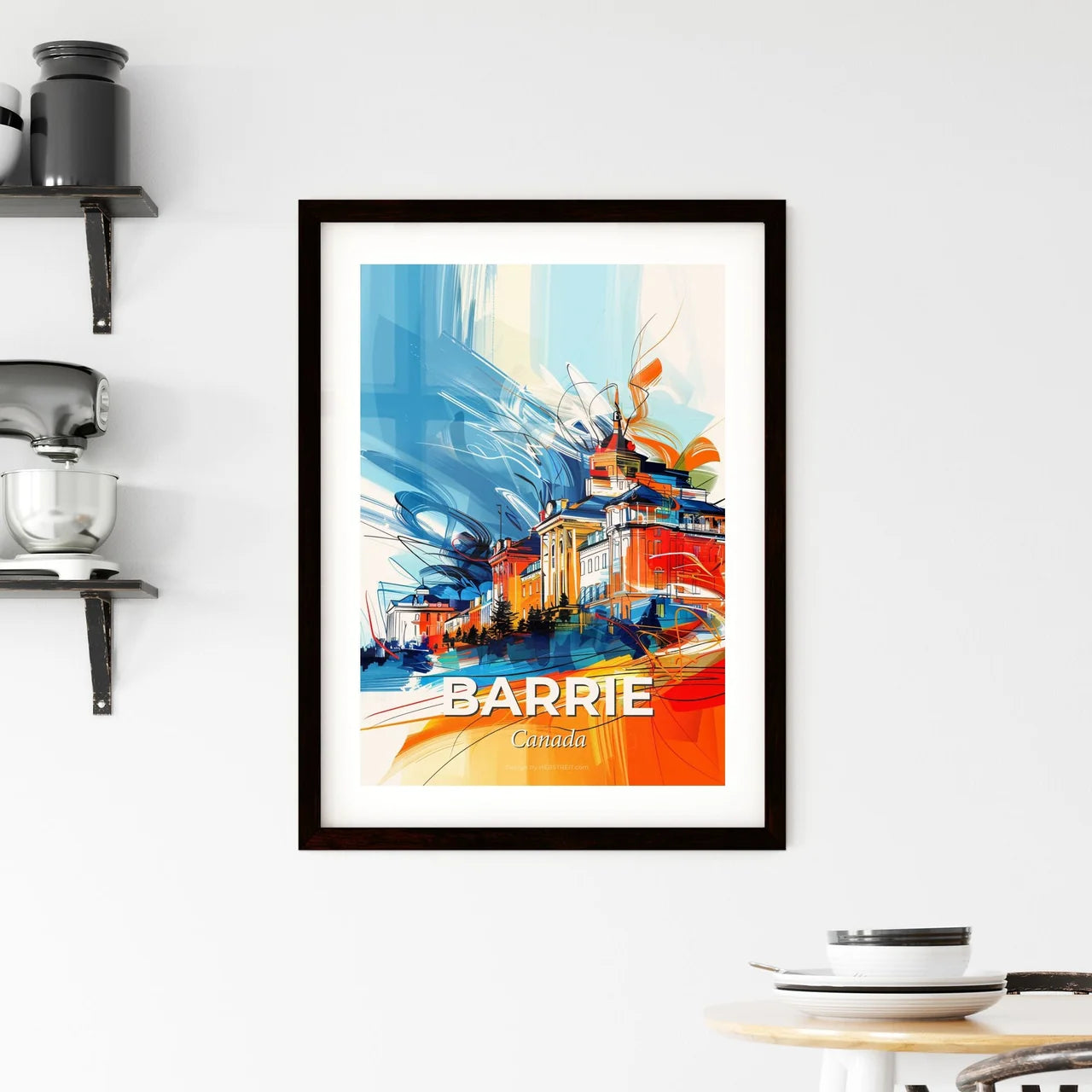Vibrant Barrie, Canada Framed Print