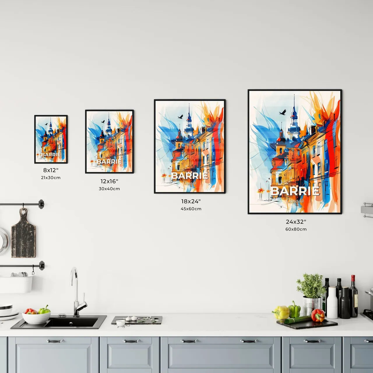 Vibrant Barrie, Canada Kitchen Art