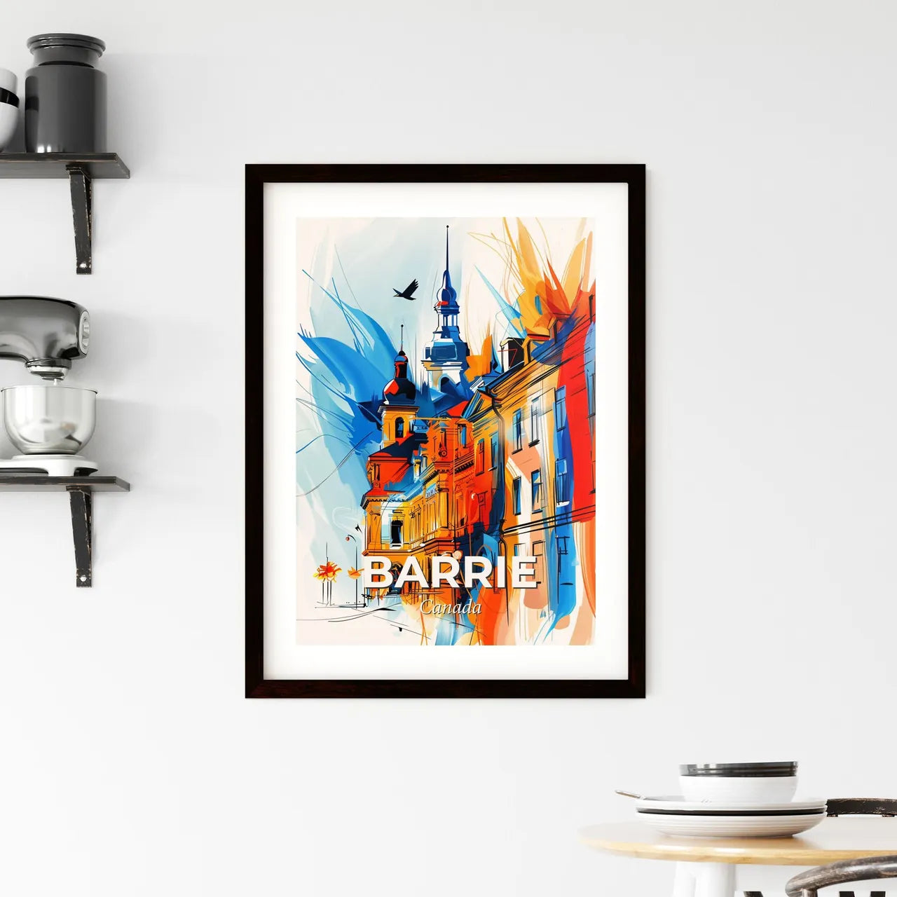 Vibrant Barrie, Canada Framed Print
