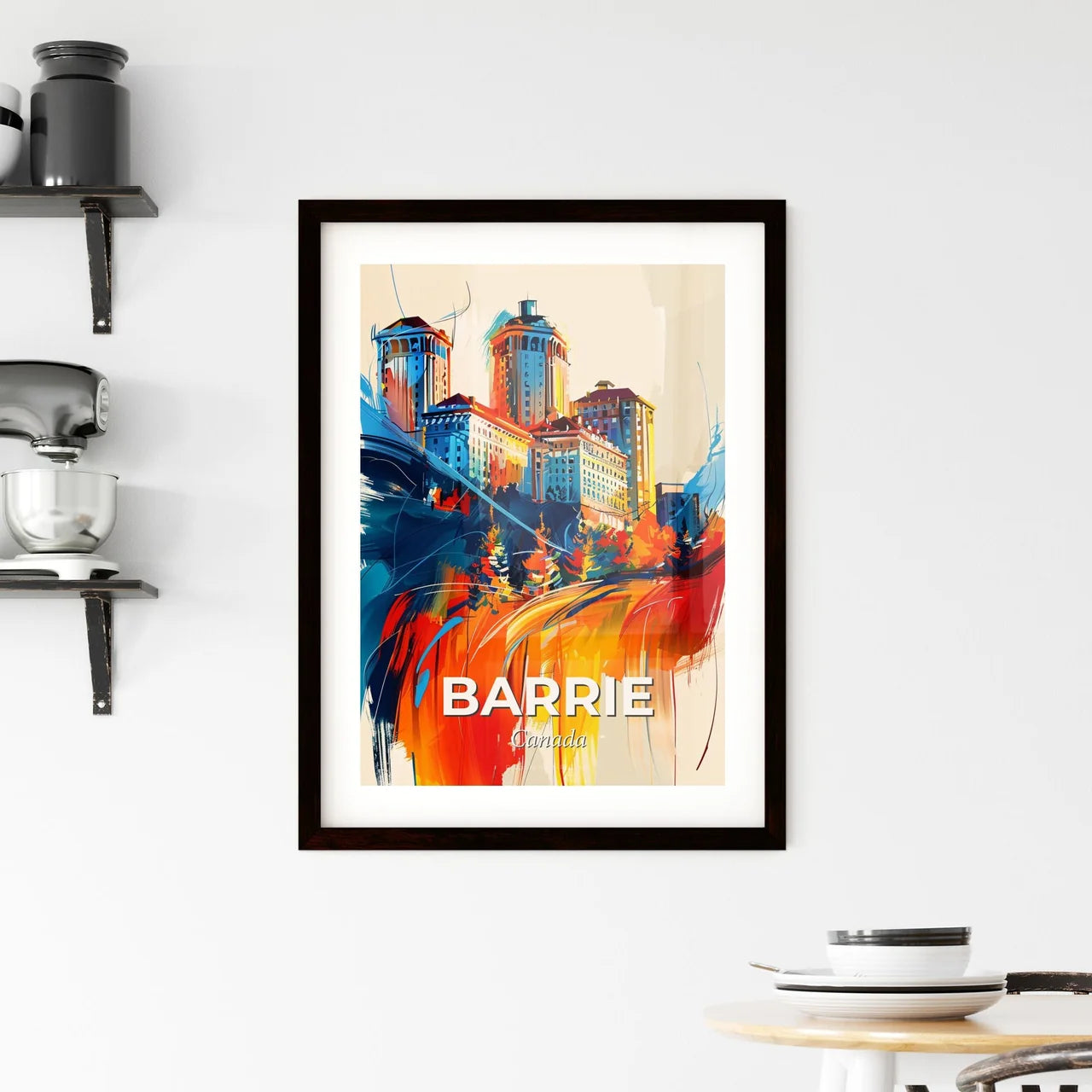Vibrant Barrie, Canada Framed Print