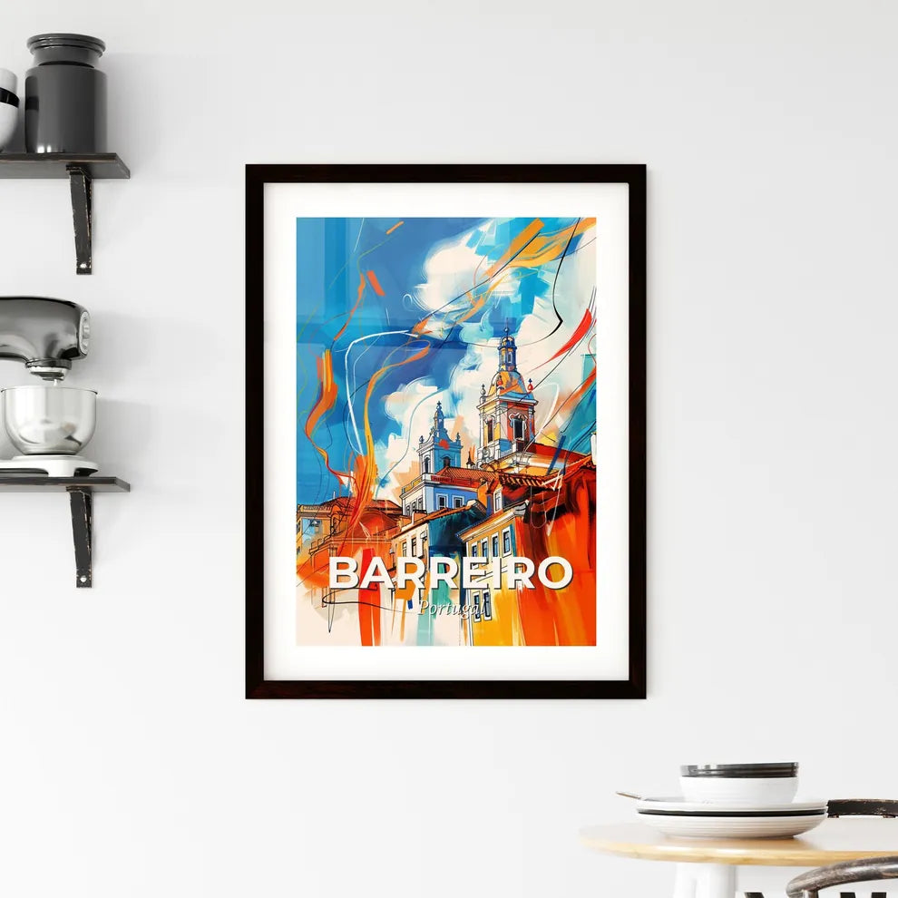 Vibrant Barreiro, Portugal Framed Print