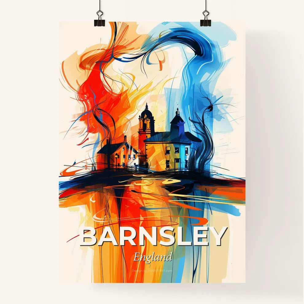 Vibrant Barnsley, England Poster