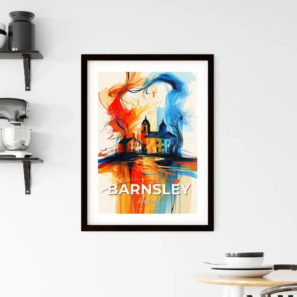 Vibrant Barnsley, England Framed Print