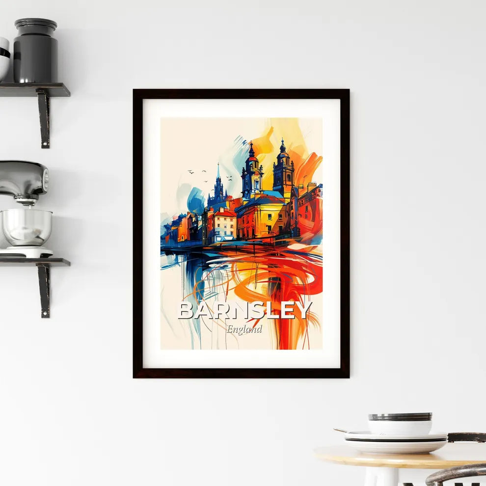 Vibrant Barnsley, England Framed Print
