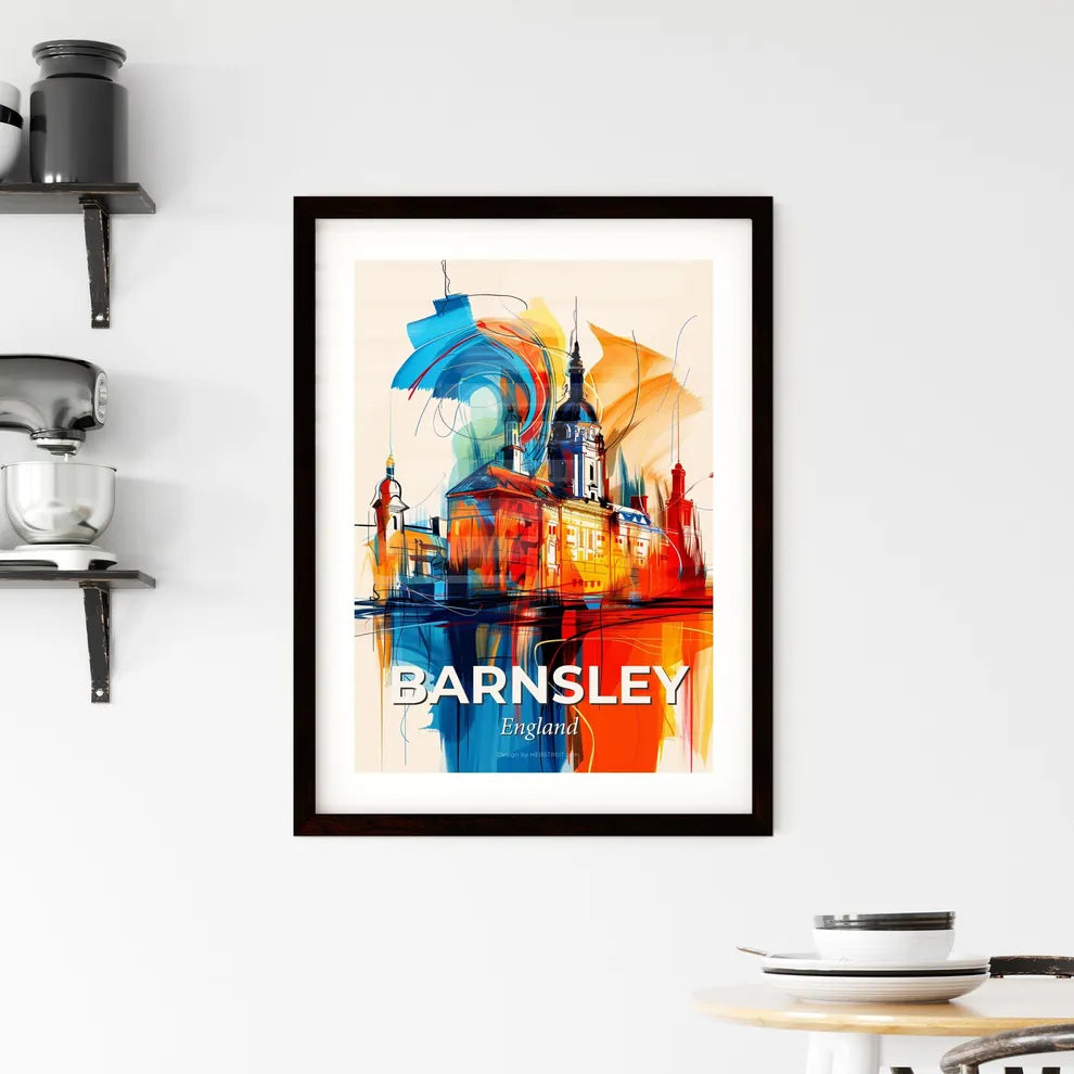 Vibrant Barnsley, England Framed Print