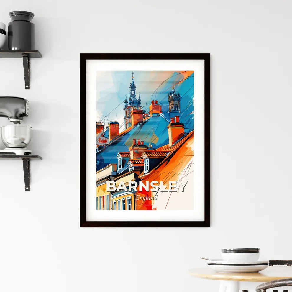 Vibrant Barnsley, England Framed Print
