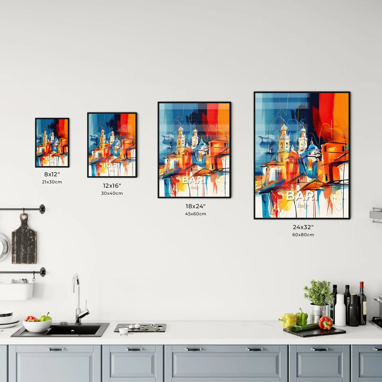 Vibrant Bari , Italy Kitchen Art