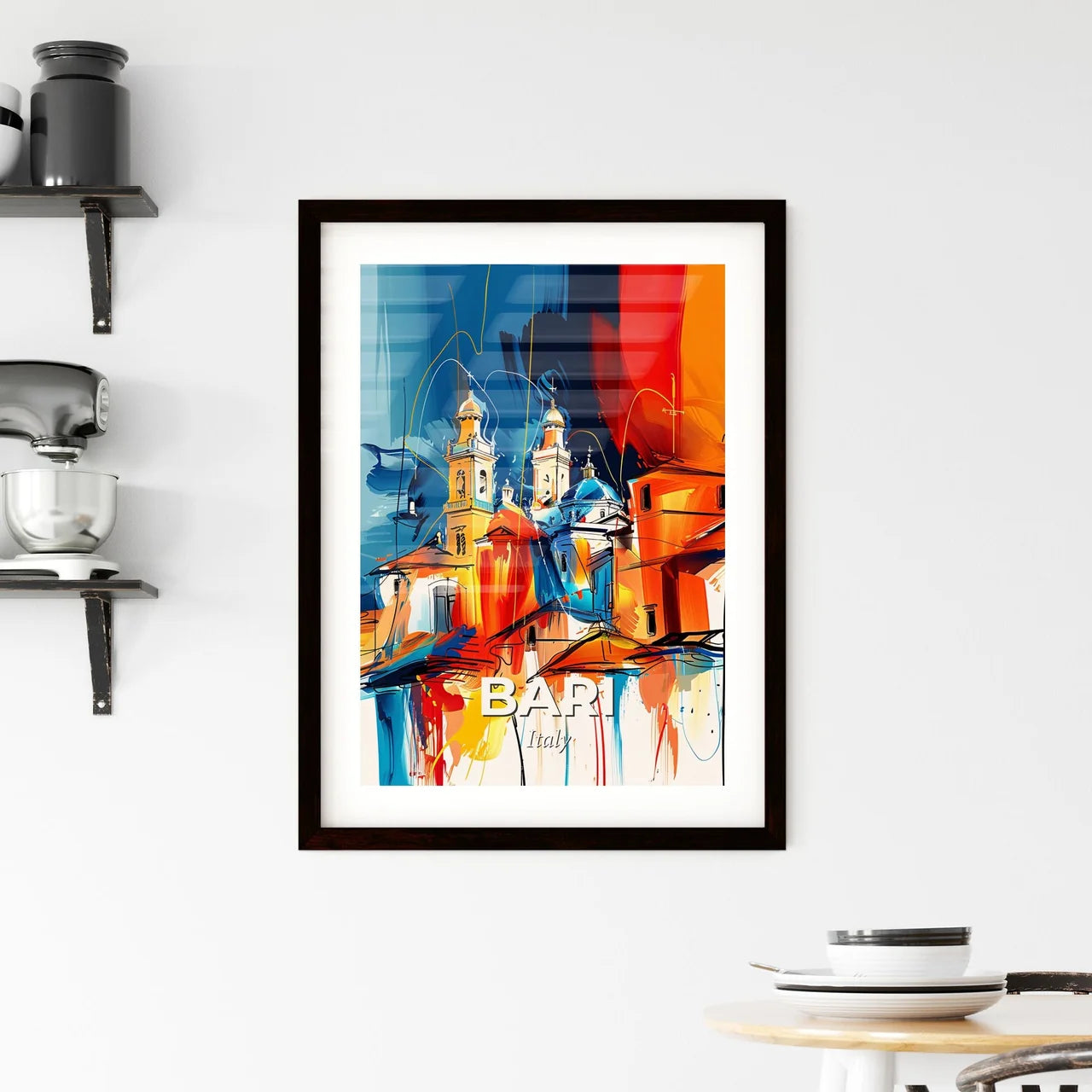 Vibrant Bari , Italy Framed Print