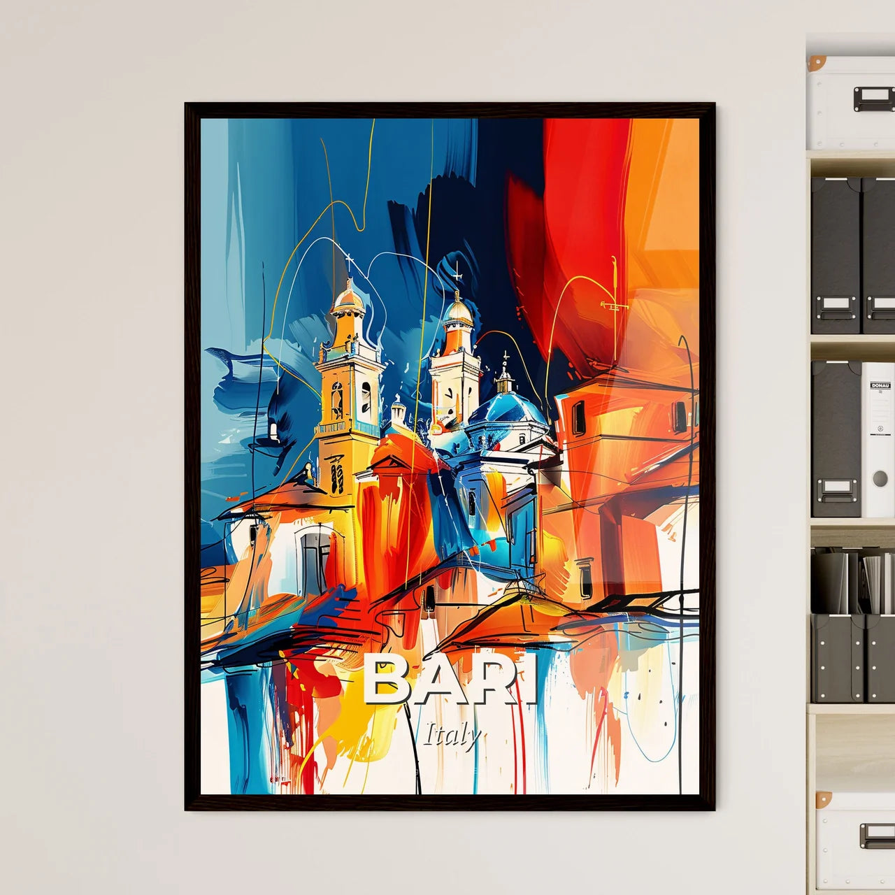 Vibrant Bari , Italy Art Print