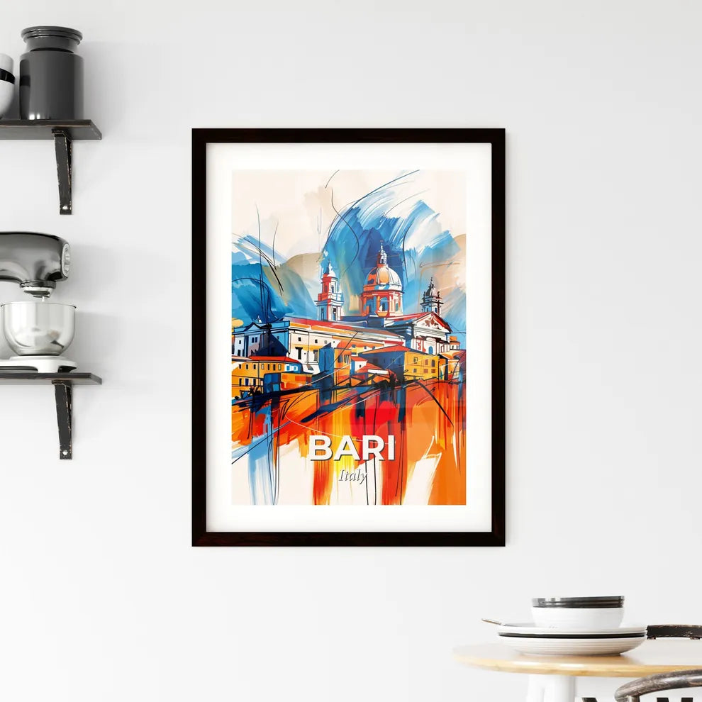 Vibrant Bari , Italy Framed Print