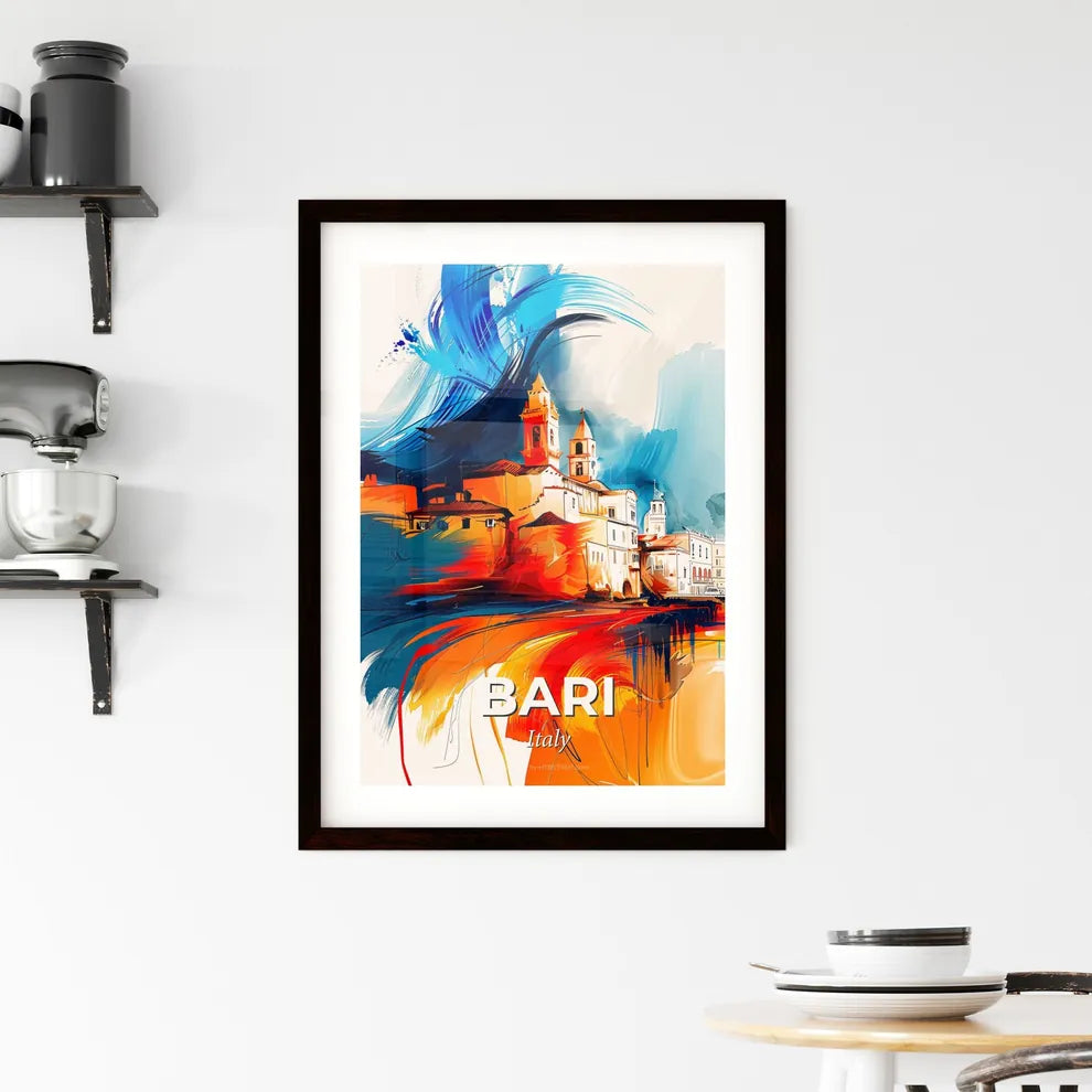 Vibrant Bari , Italy Framed Print