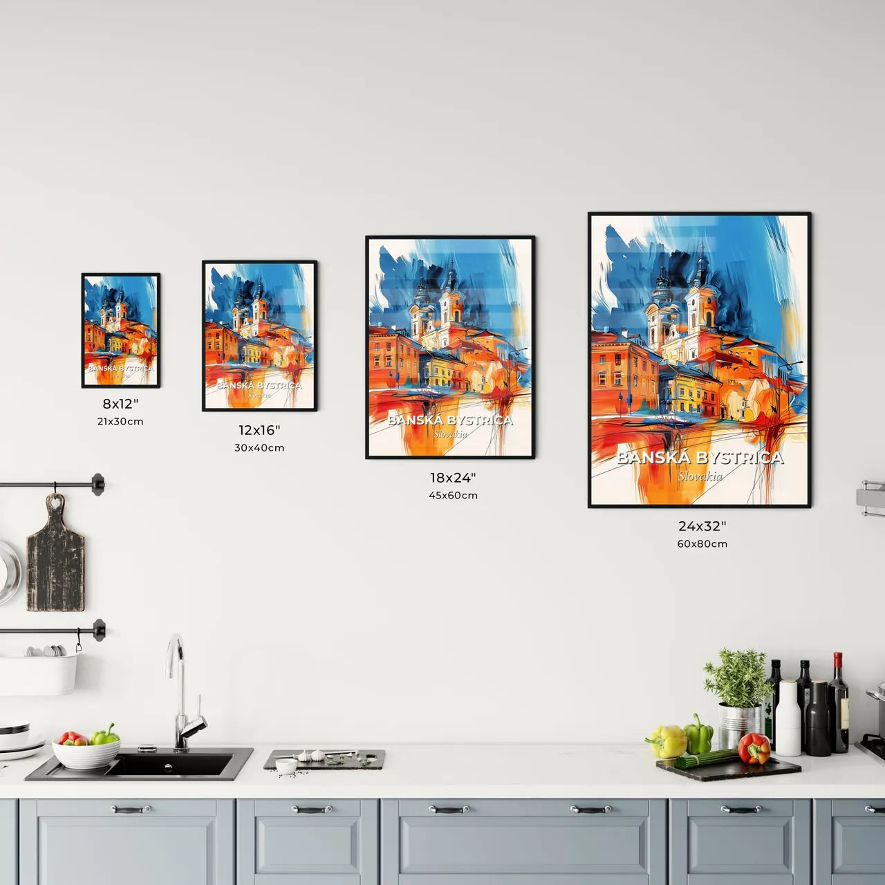 Vibrant Banská Bystrica, Slovakia Kitchen Art