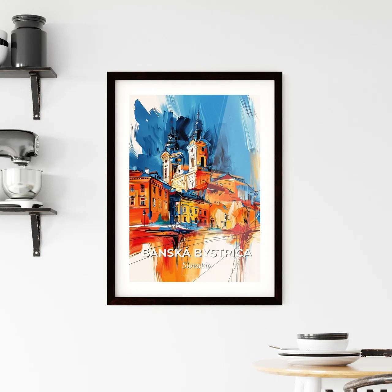 Vibrant Banská Bystrica, Slovakia Framed Print