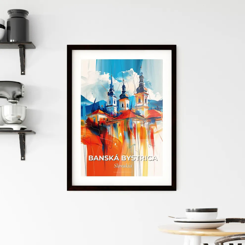 Vibrant Banská Bystrica, Slovakia Framed Print