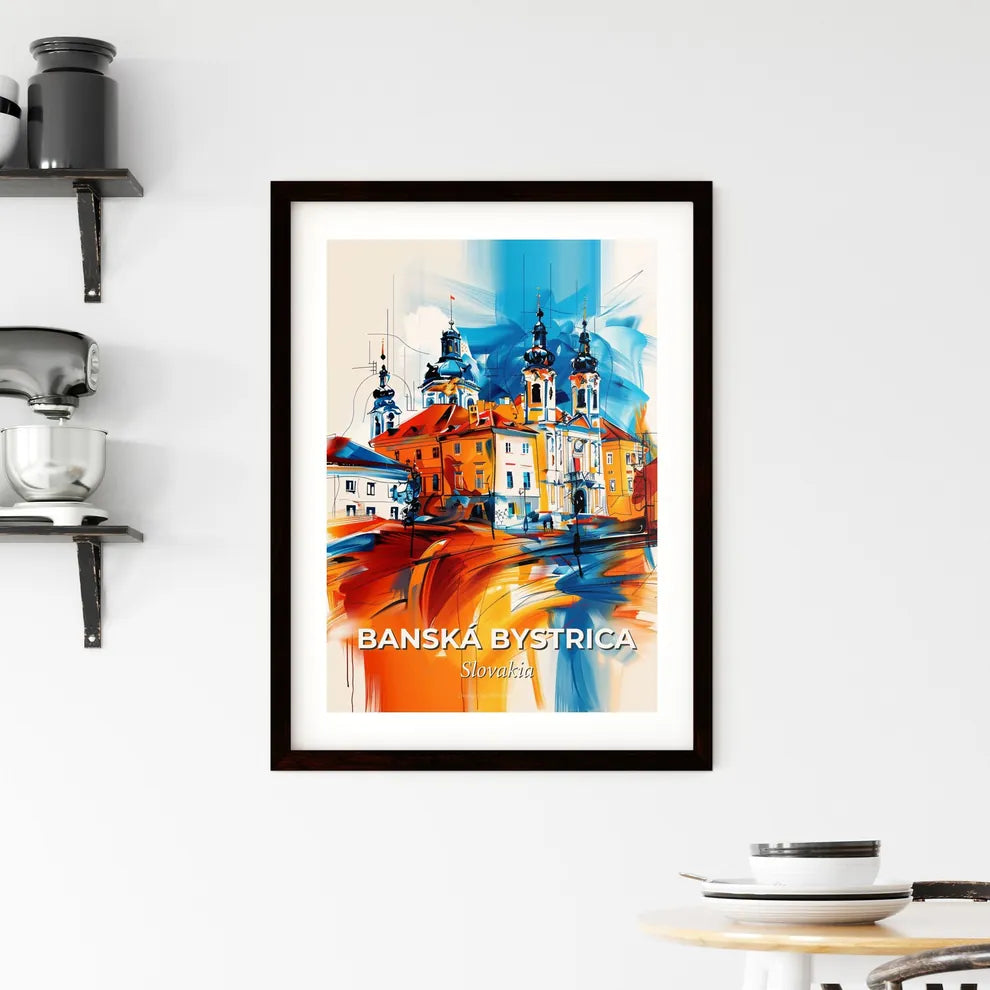 Vibrant Banská Bystrica, Slovakia Framed Print
