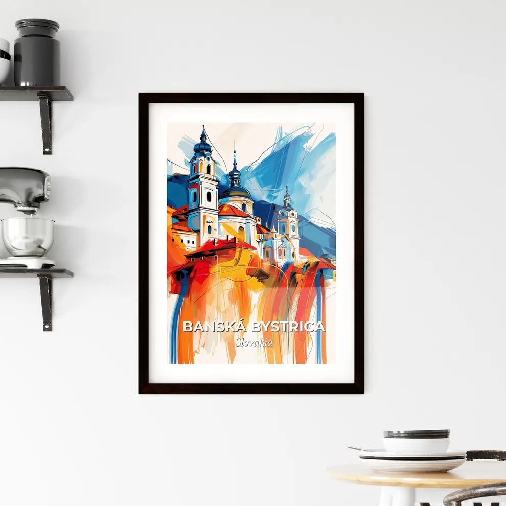 Vibrant Banská Bystrica, Slovakia Framed Print