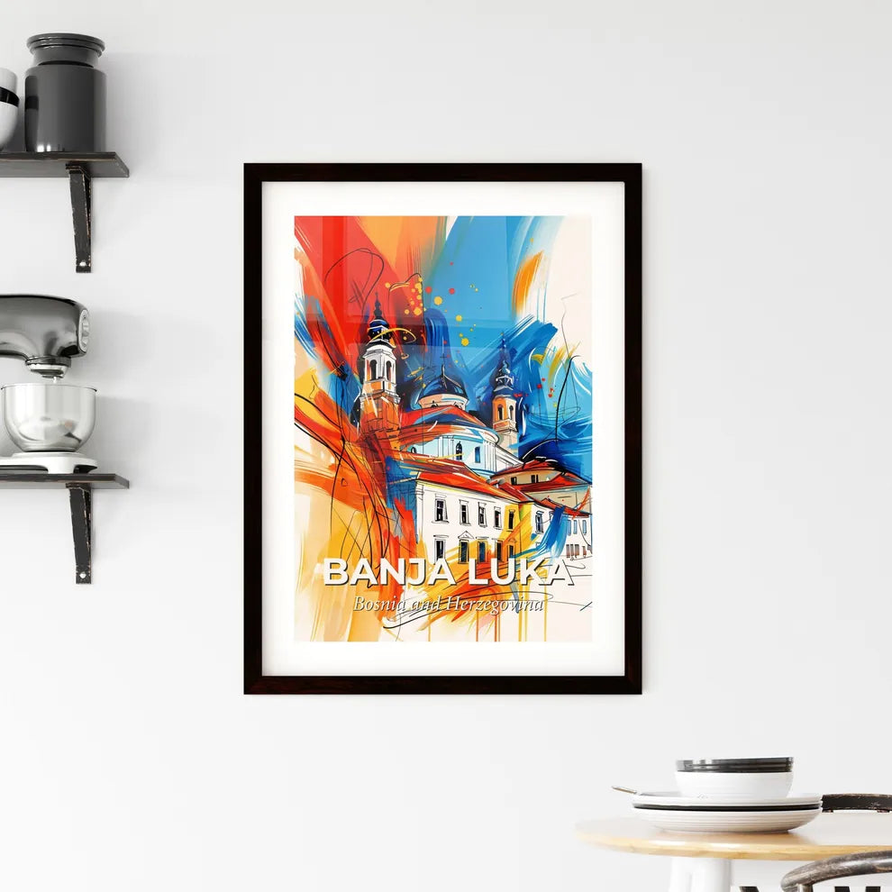 Vibrant Banja Luka, Bosnia And Herzegovina Framed Print