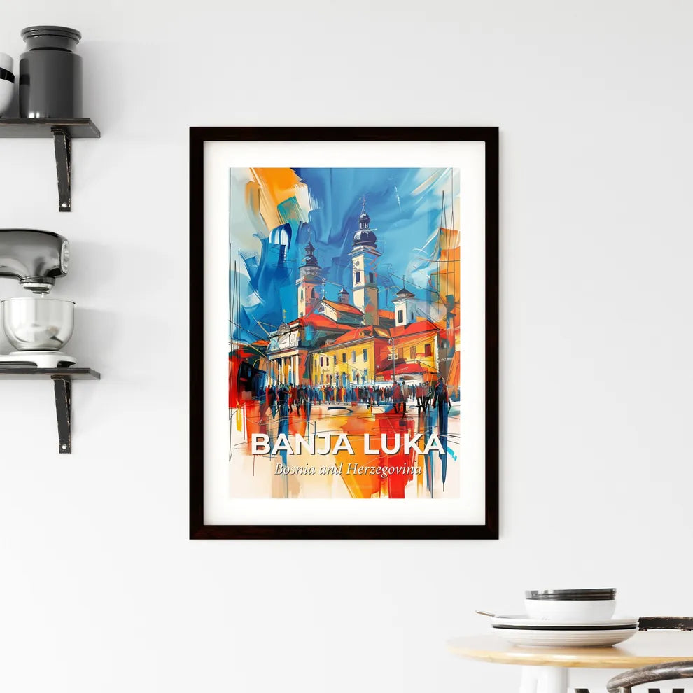 Vibrant Banja Luka, Bosnia And Herzegovina Framed Print