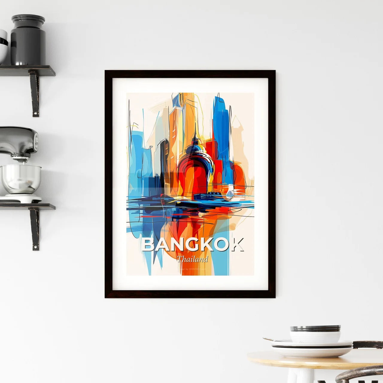 Vibrant Bangkok, Thailand Framed Print