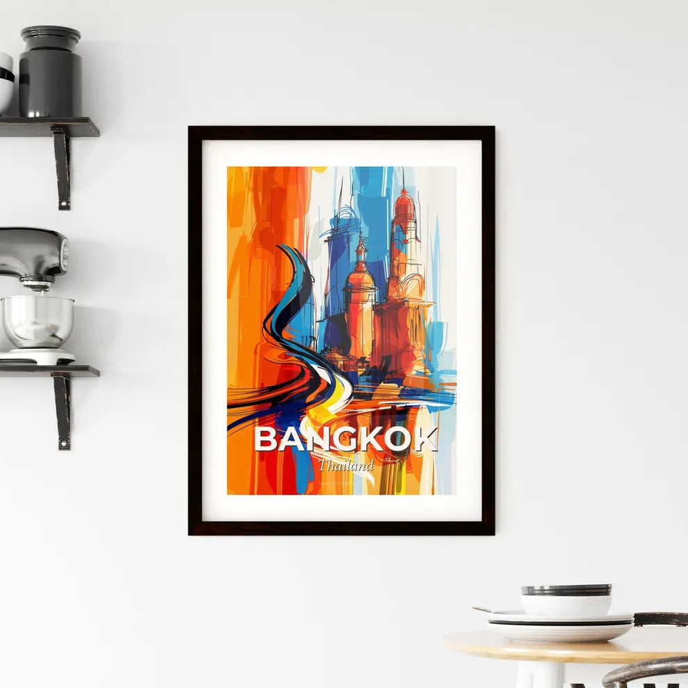 Vibrant Bangkok, Thailand Framed Print