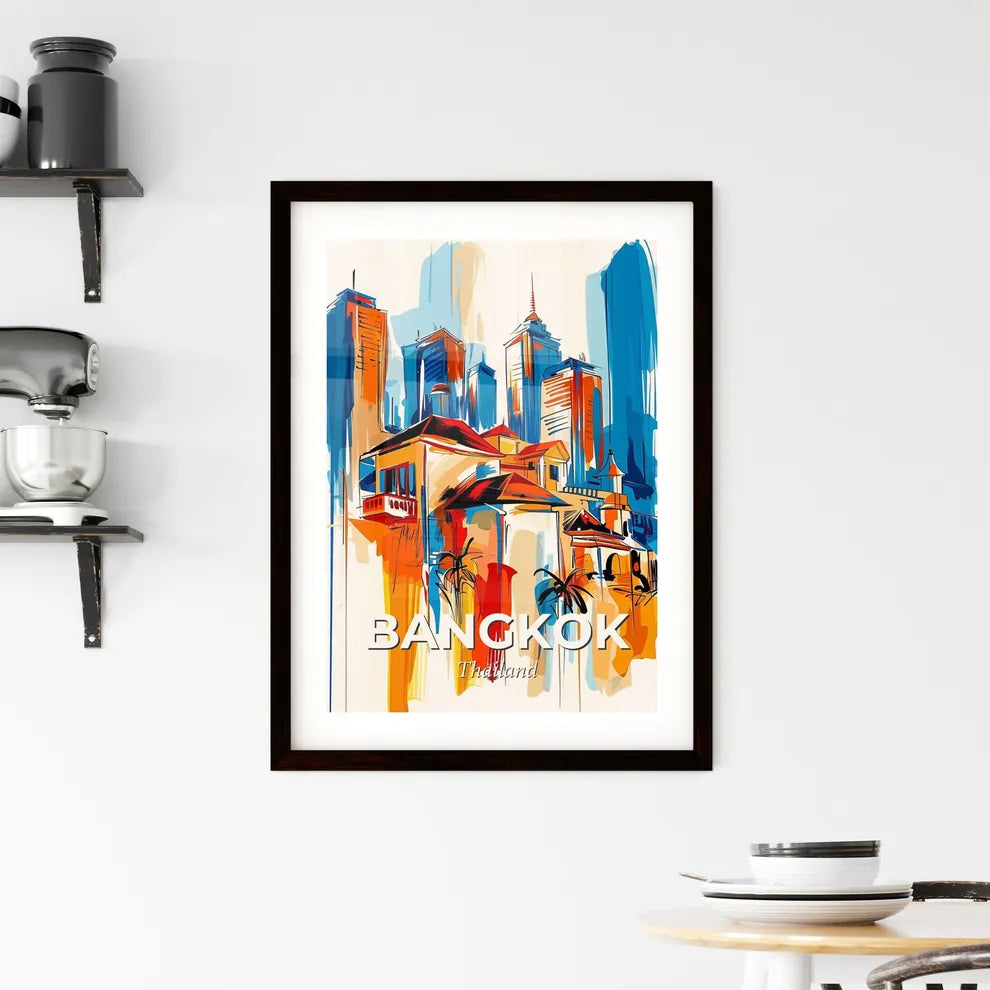 Vibrant Bangkok, Thailand Framed Print