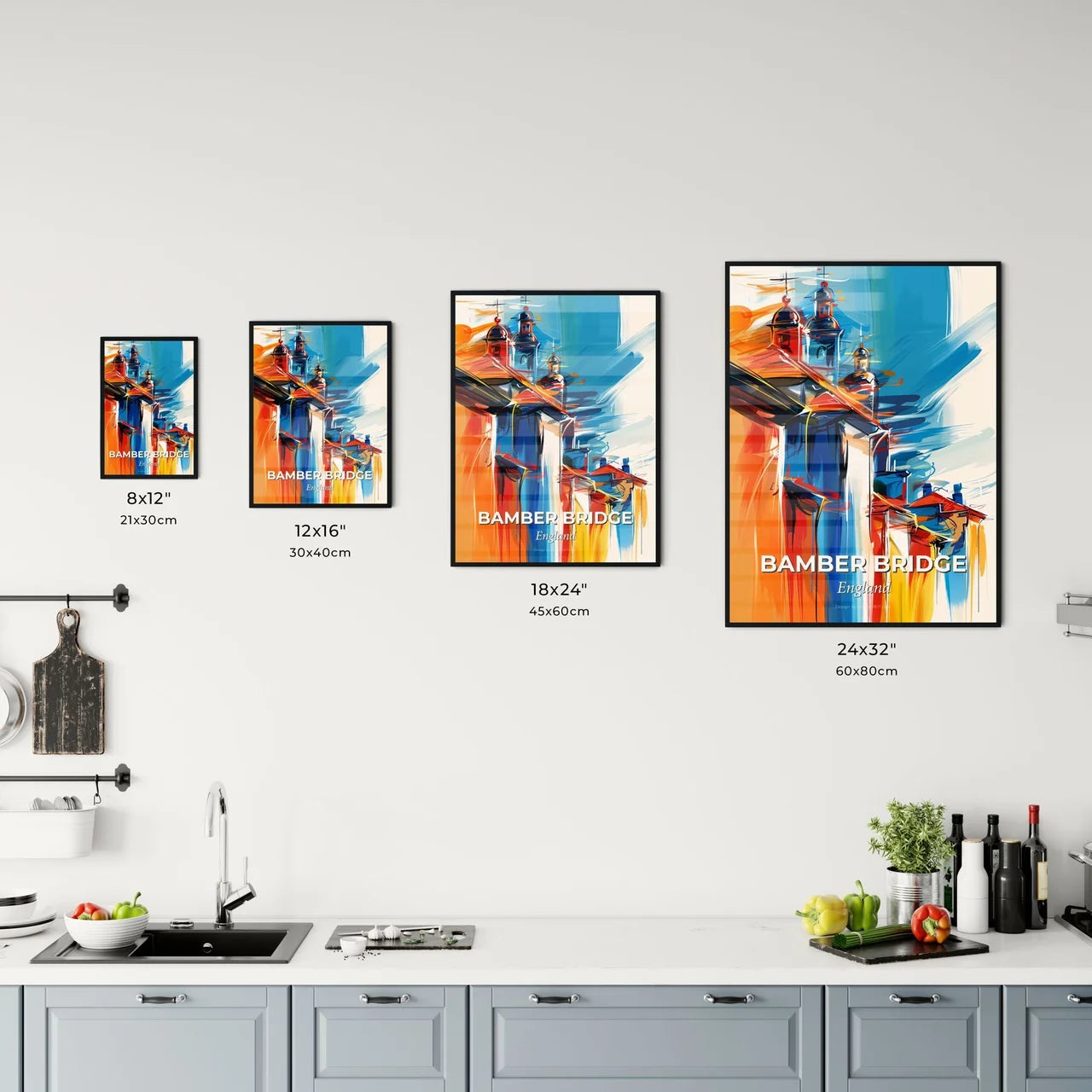 Vibrant Bamber Bridge, England Kitchen Art