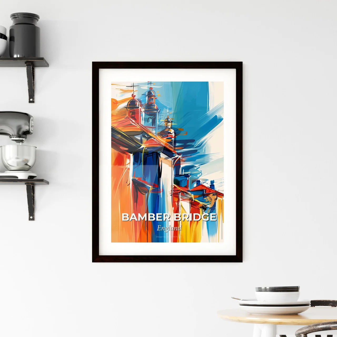 Vibrant Bamber Bridge, England Framed Print