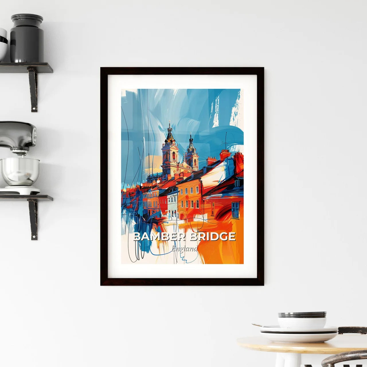 Vibrant Bamber Bridge, England Framed Print