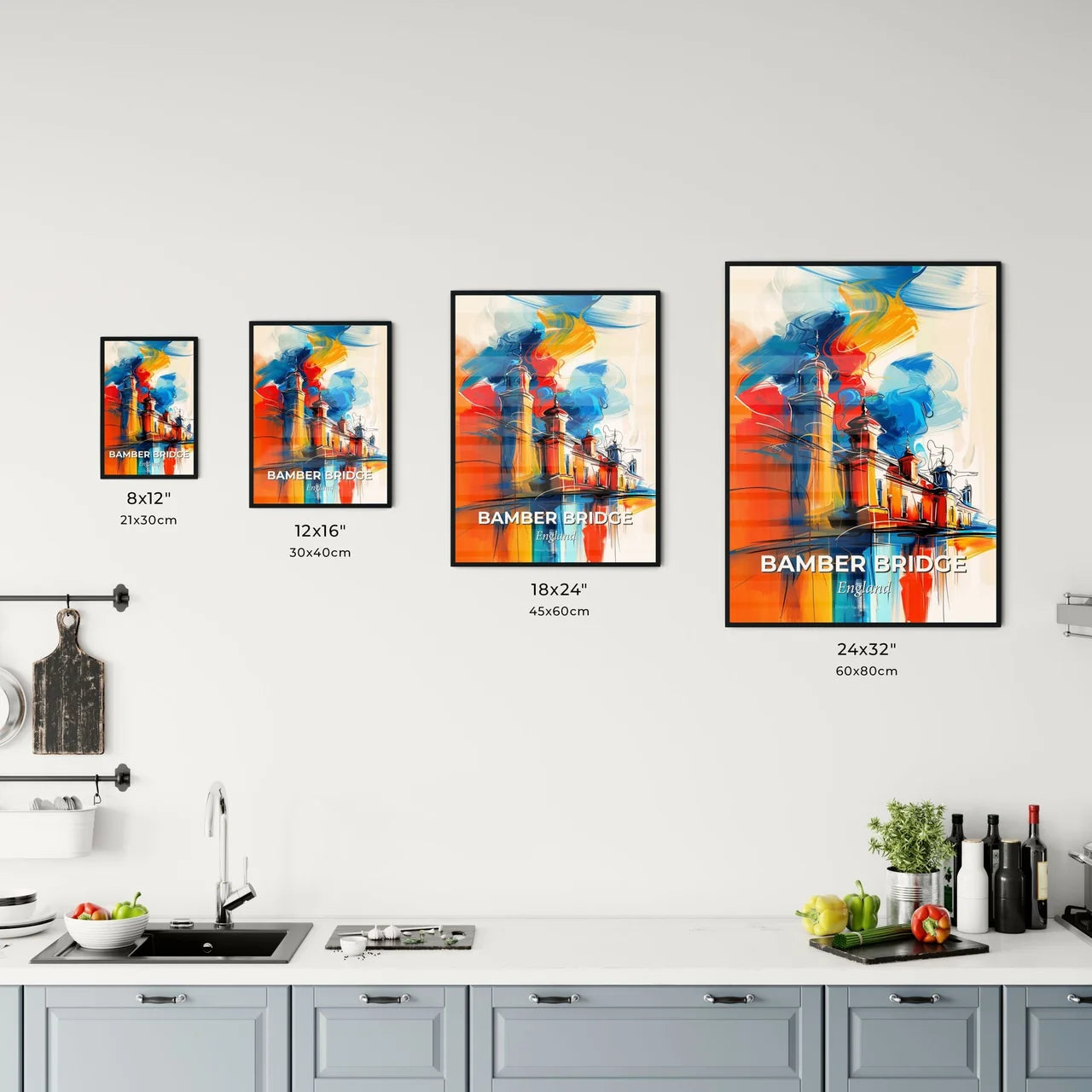 Vibrant Bamber Bridge, England Kitchen Art