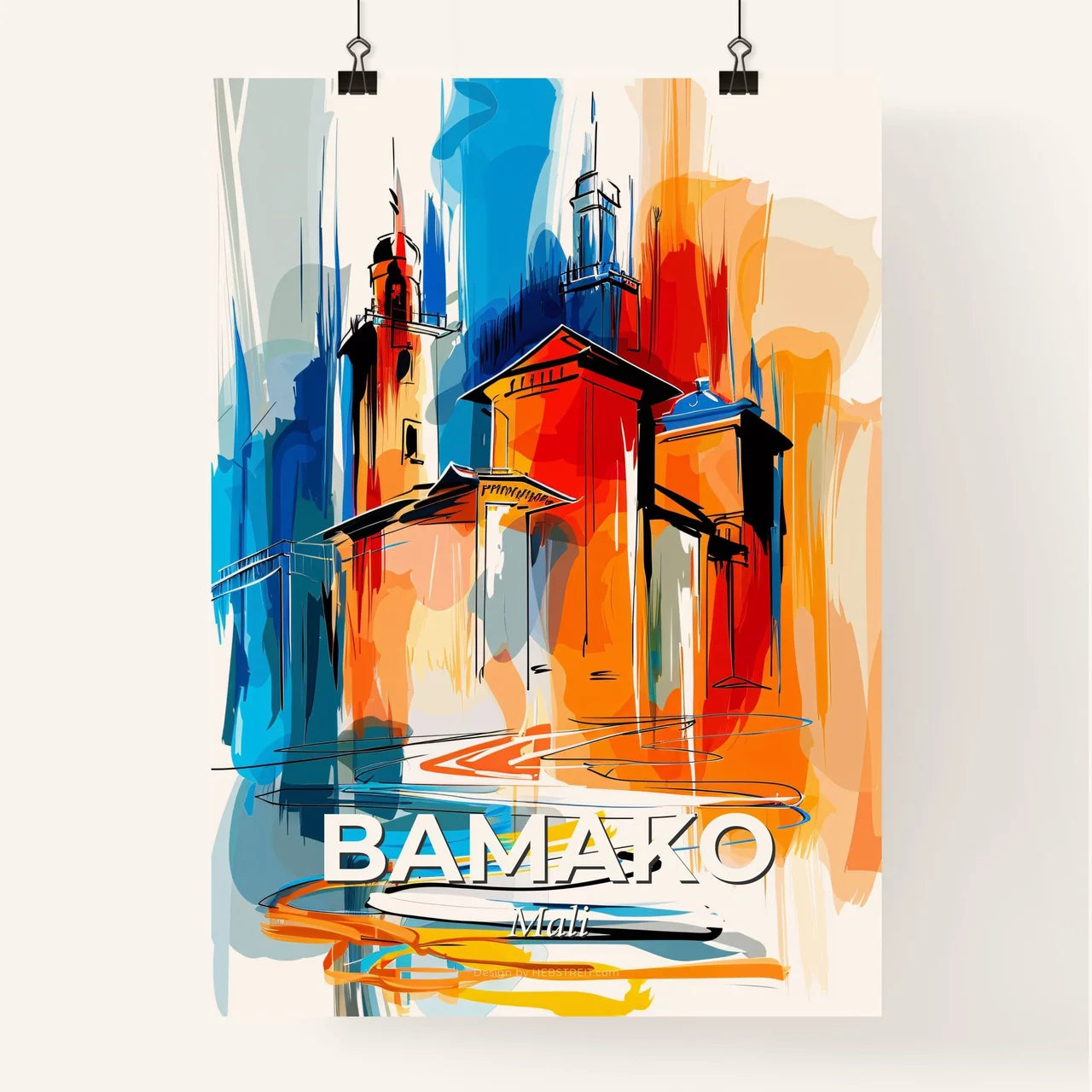 Vibrant Bamako, Mali Poster