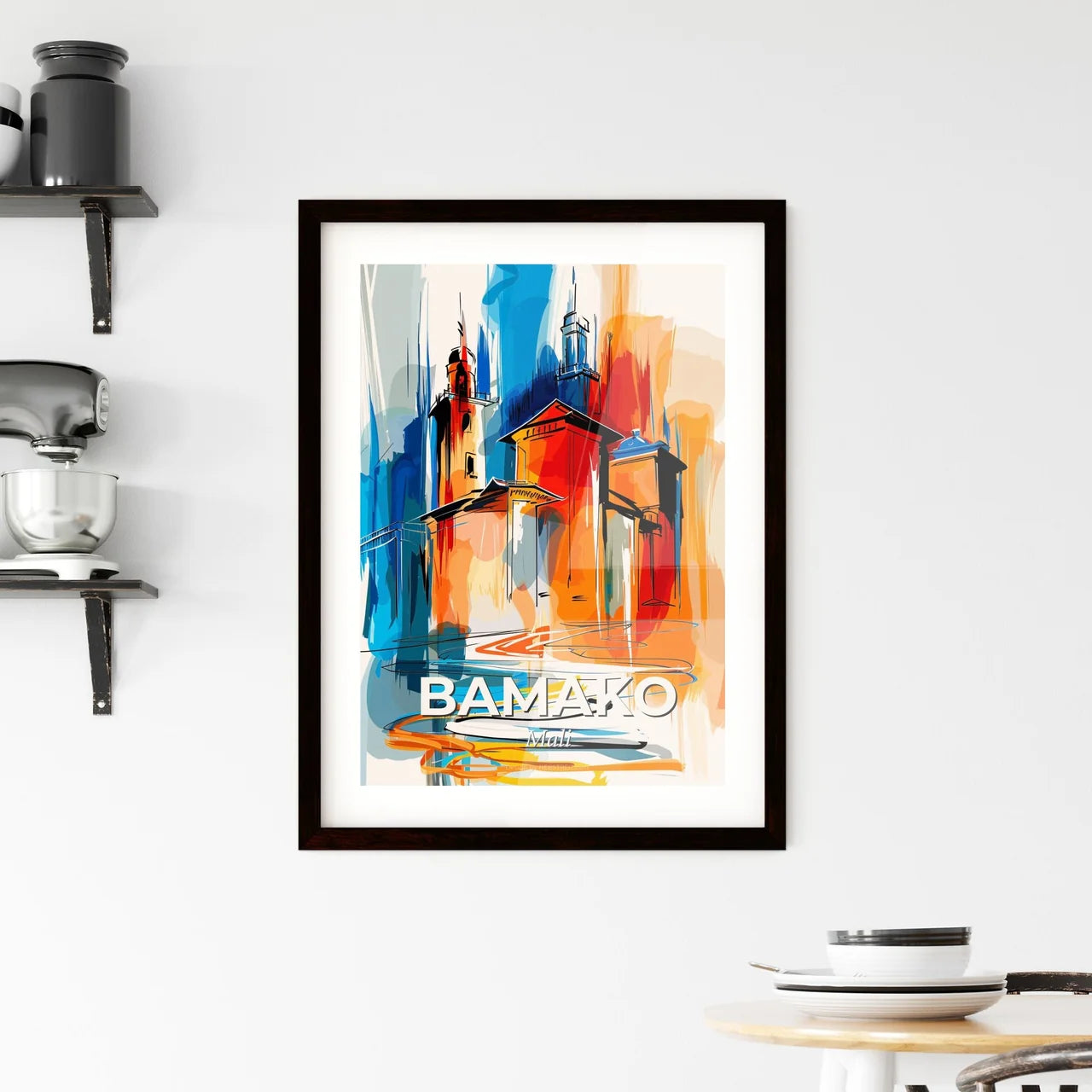 Vibrant Bamako, Mali Framed Print